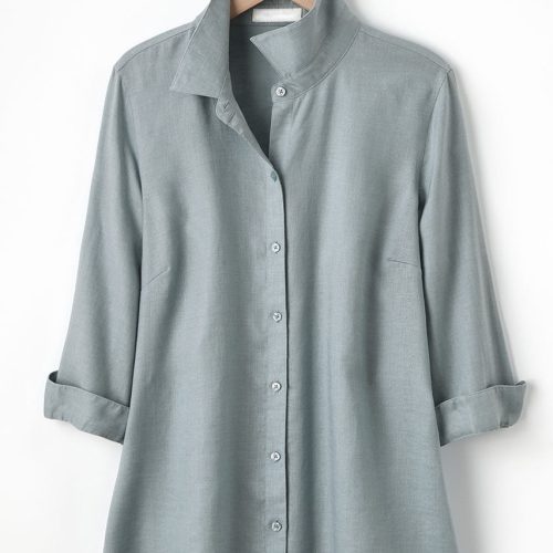 easy care linen big shirt sea mist 2 70794