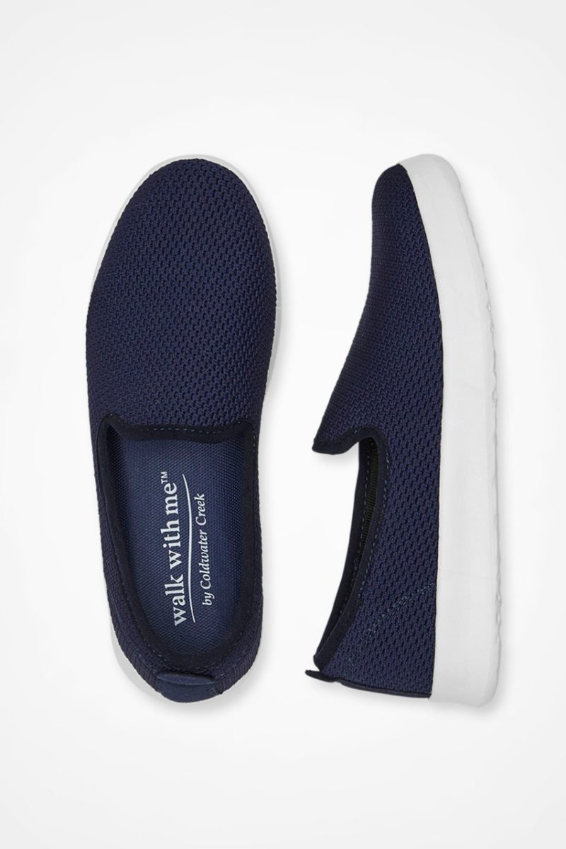 pace knit sneakers by walk with me navy 15 08760