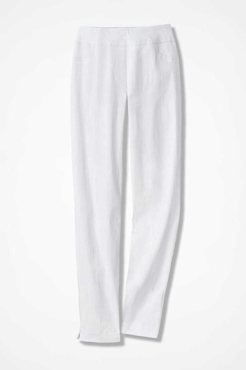 pull on anywear shapeme ankle pants white 0 15460