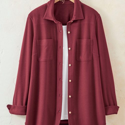 soft knit big shirt brick 2 02834