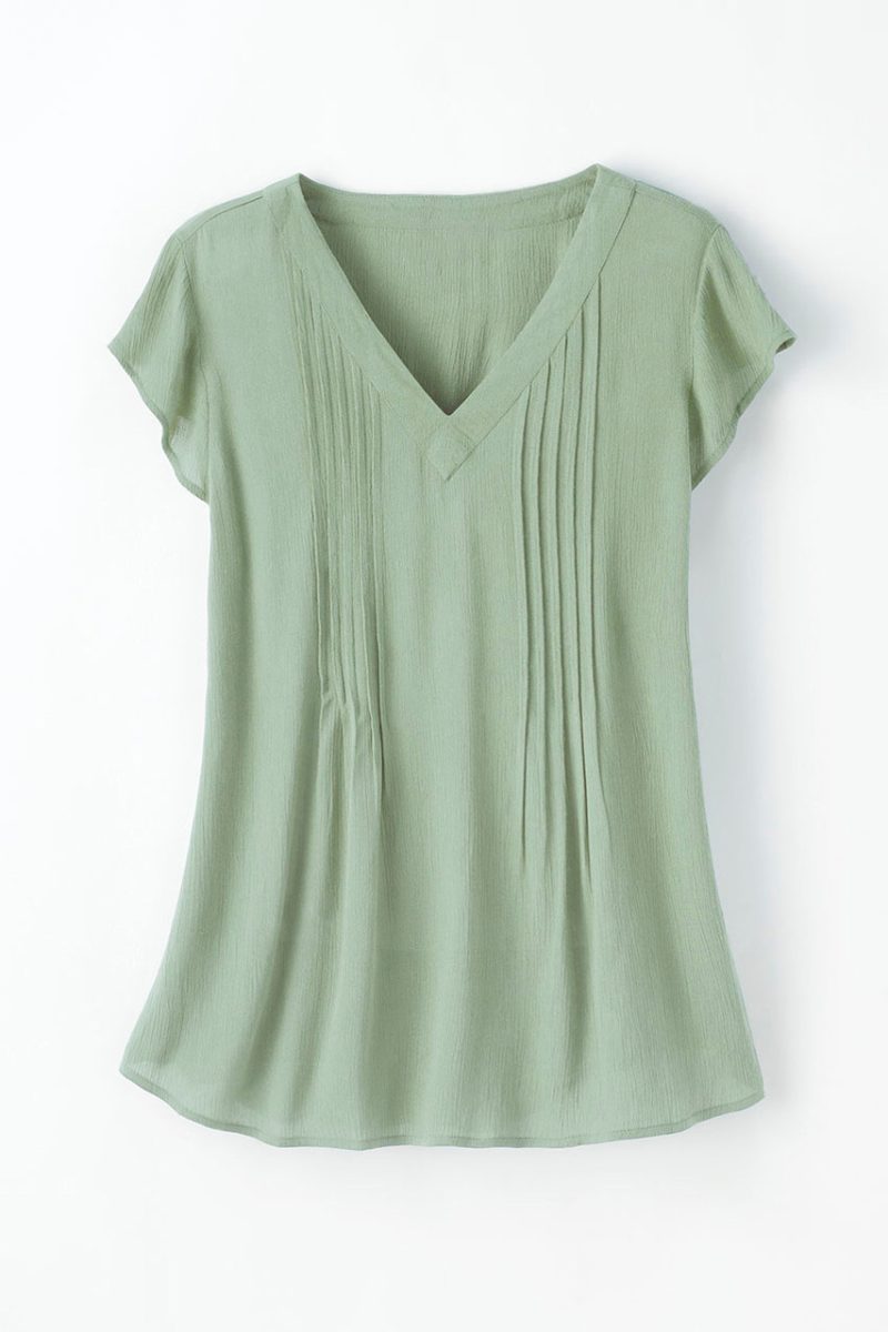 solstice blouse agave green 2 27838